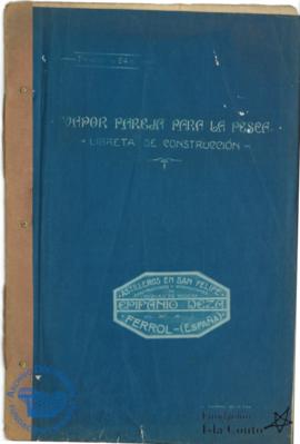 VAPOR PAREJA PARA LA PESCA. LIBRETA DE CONSTRUCCIÓN