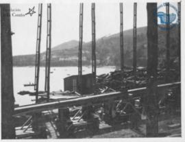 Inicio de construcción de un barco sobre el mar en el Astillero de San Felipe