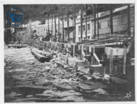 Inicio de construcción de un barco sobre el mar en el Astillero de San Felipe