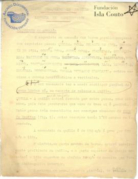 VAPOR PESQUEIRO DE PARELLA. LIBRETA DE CONSTRUCCIÓN