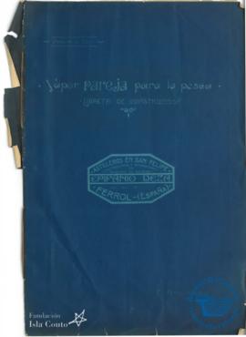 VAPOR PAREJA PARA LA PESCA. LIBRETA DE CONSTRUCCIÓN