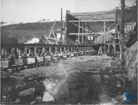 Construcción de la sección transversal de un barco en el Astillero de San Felipe