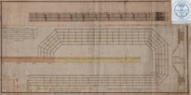 Plano de muralla que cierra la dársena.